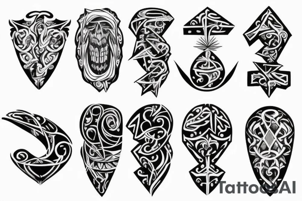 Basic "T" shape tattoo idea