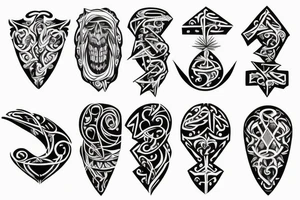 Basic "T" shape tattoo idea