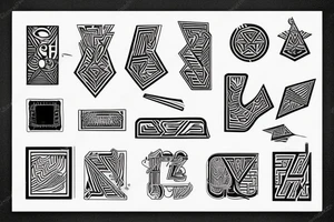 Retro "T" Shape, Blocks tattoo idea