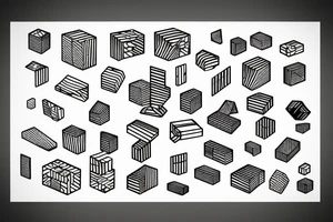 Retro "T" Shape, Blocks, Digital tattoo idea