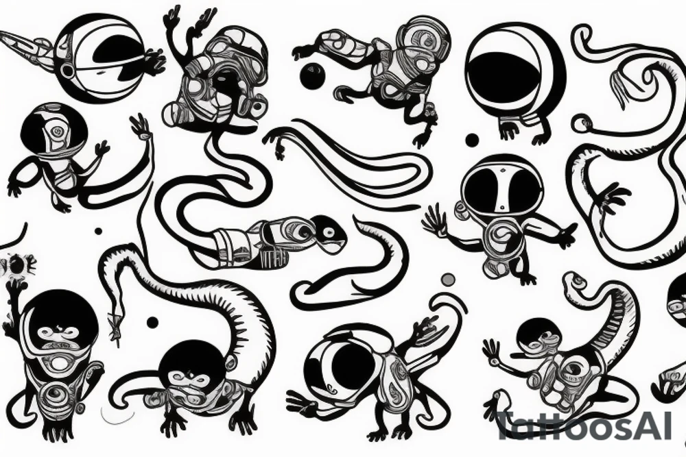 space monkey tattoo idea