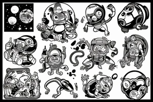 space monkey tattoo idea