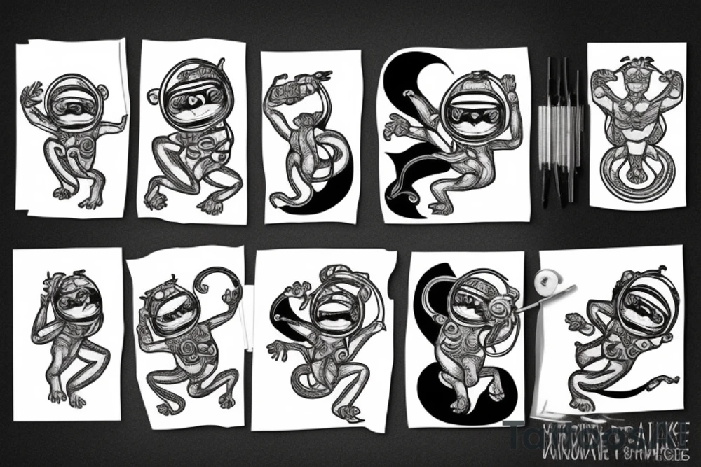 space monkey tattoo idea