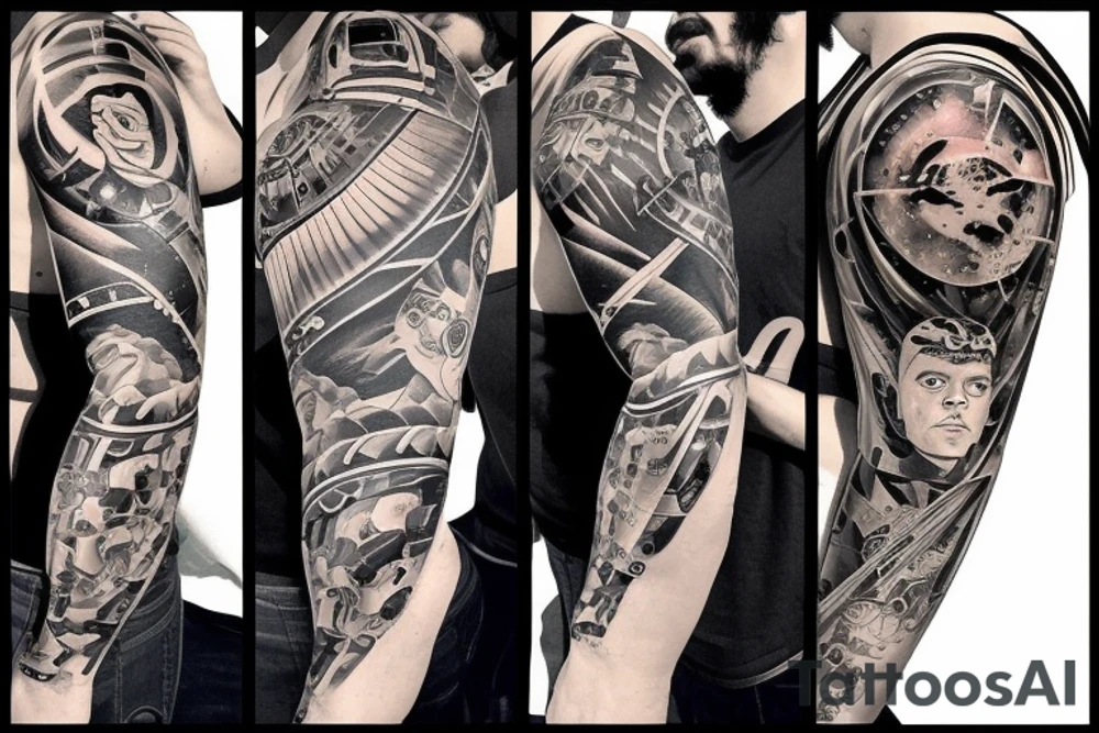 mexican american man looking at space tattoo idea