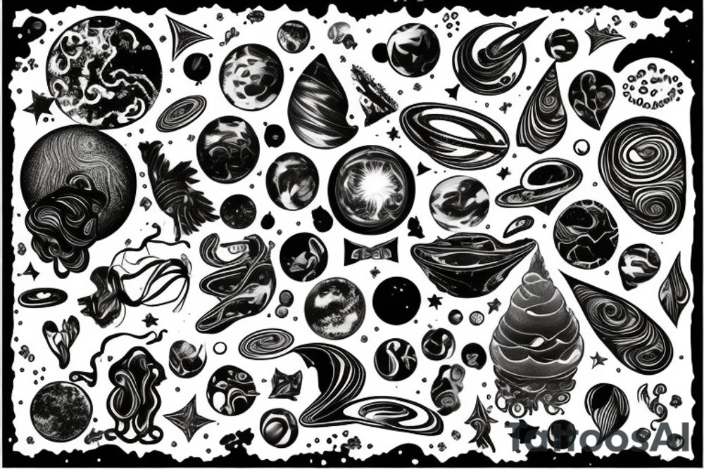 galaxies tattoo idea