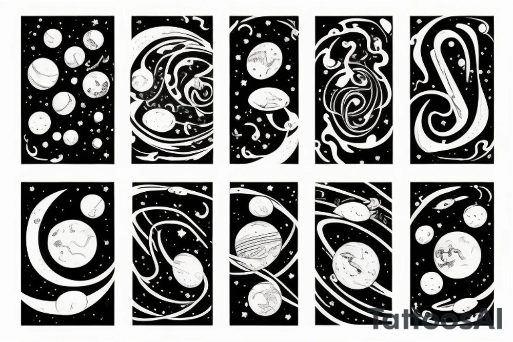 galaxies tattoo idea