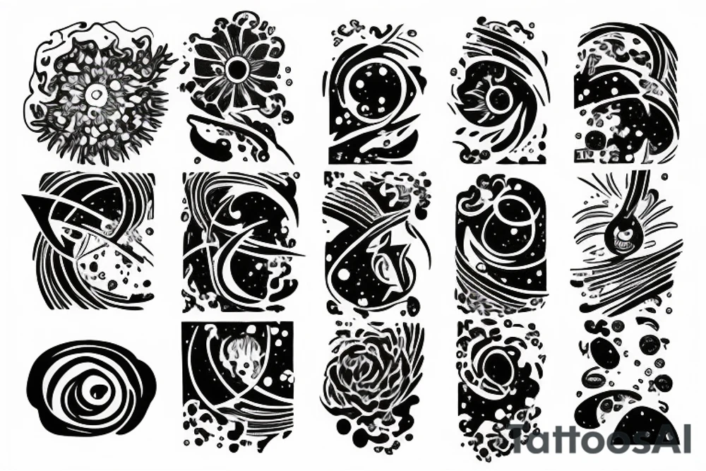 galaxies tattoo idea