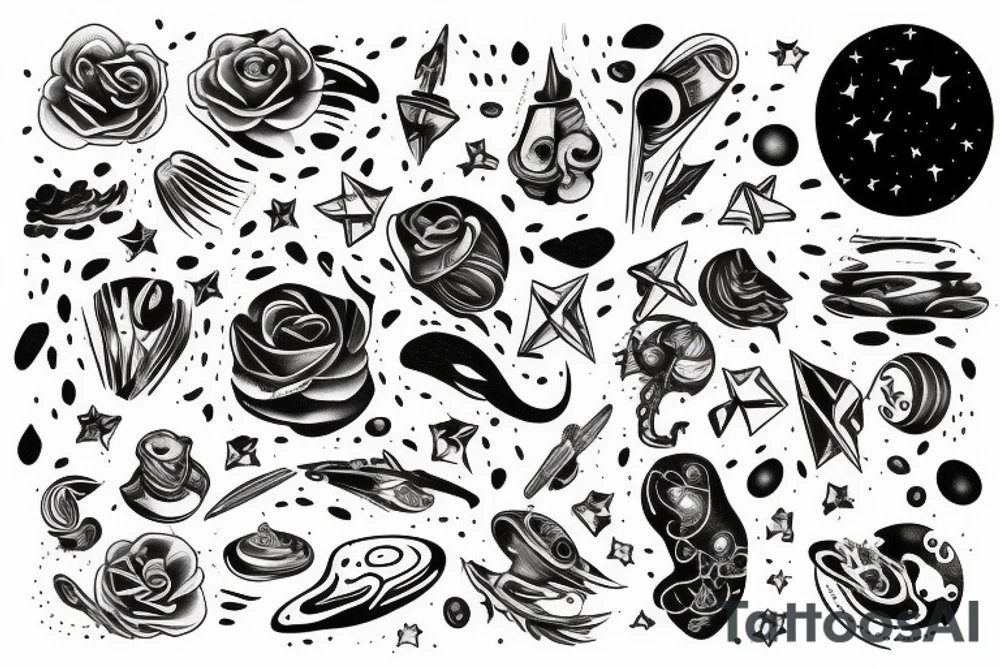 galaxies tattoo idea