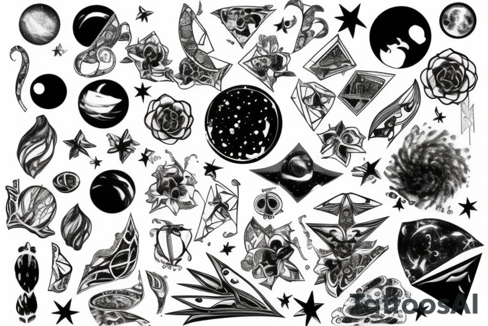 galaxies tattoo idea