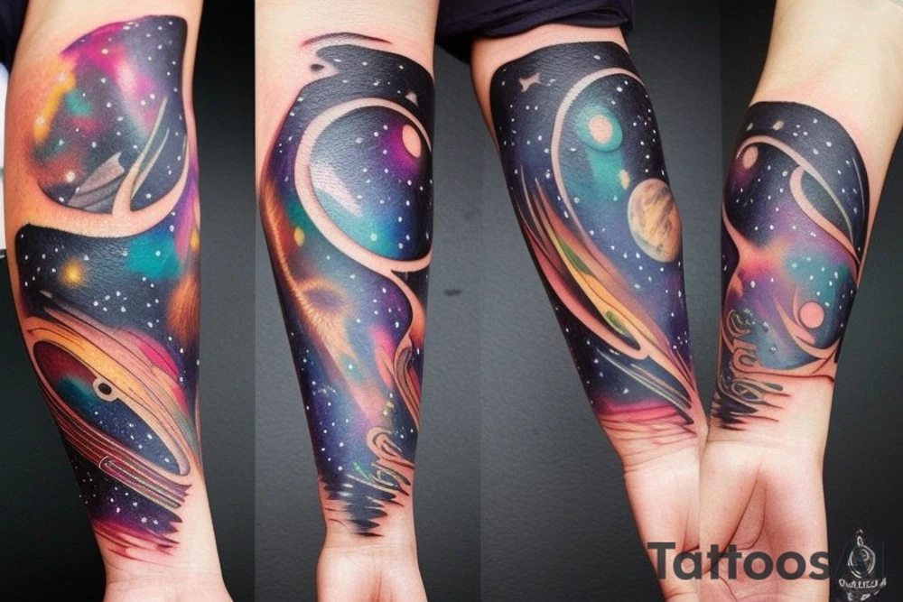 galaxies tattoo idea