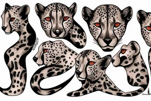cheetah tattoo idea