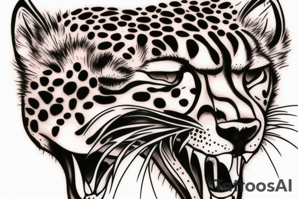 cheetah tattoo idea