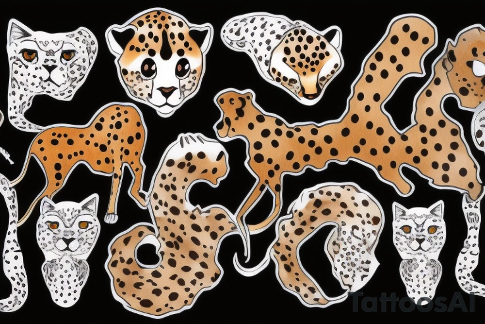 cheetah tattoo idea