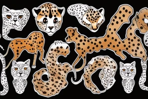cheetah tattoo idea