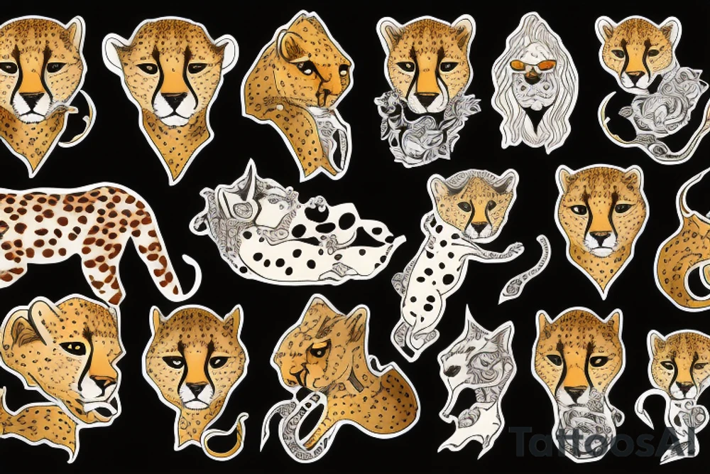 cheetah tattoo idea