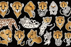 cheetah tattoo idea