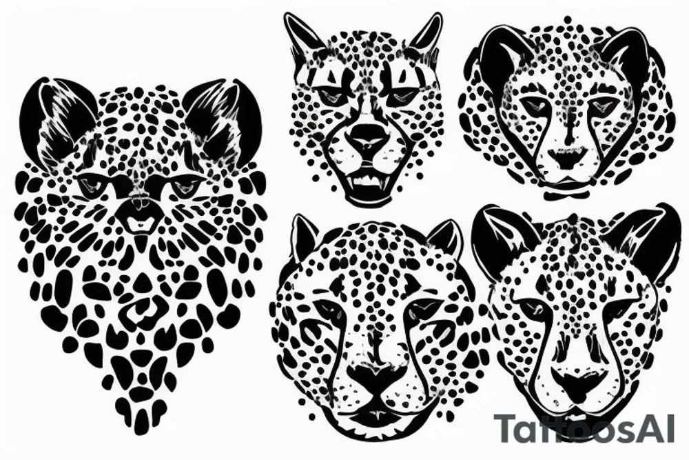 cheetah tattoo idea