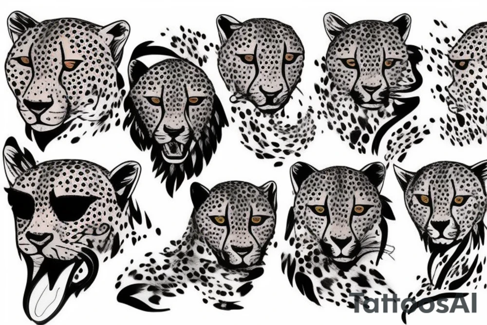 cheetah tattoo idea