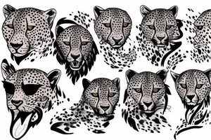 cheetah tattoo idea