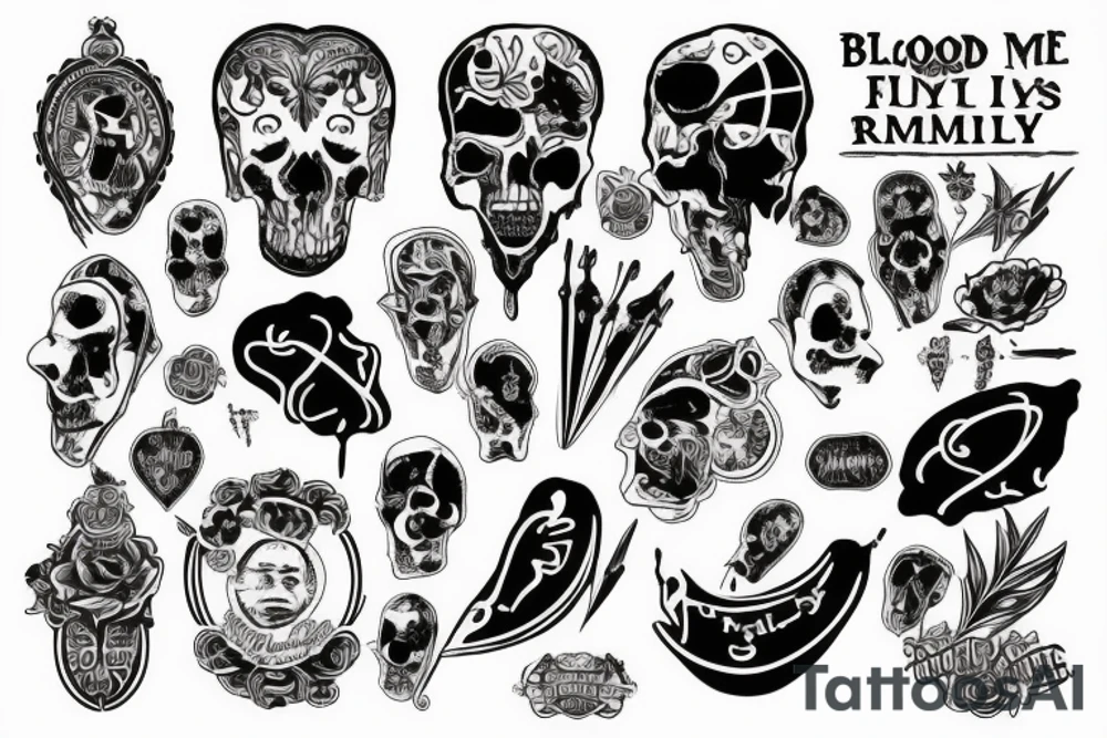 Blood makes you related
Loyalty makes you family tattoo idea