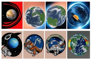 astronaut carrying earth in space tattoo idea