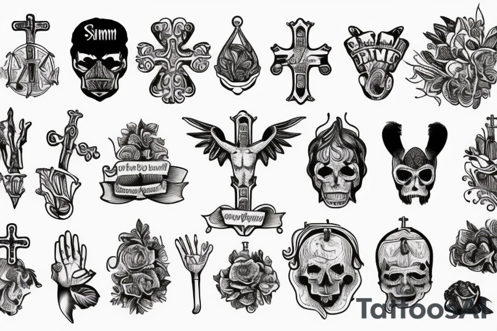 I am a sinner but beacue of christ i am saved. tattoo idea