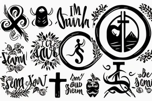 I am a sinner but beacue of christ i am saved. tattoo idea
