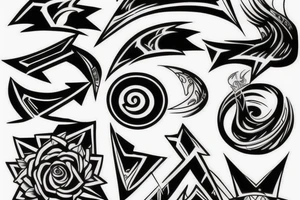 Lightining bolt shattering tattoo idea