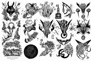 Lightining bolt shattering tattoo idea