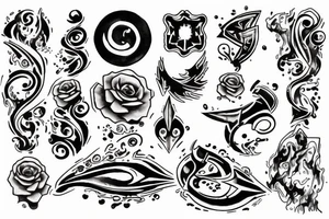 Lightining bolt shattering tattoo idea