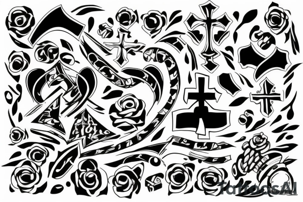 cross tattoo idea