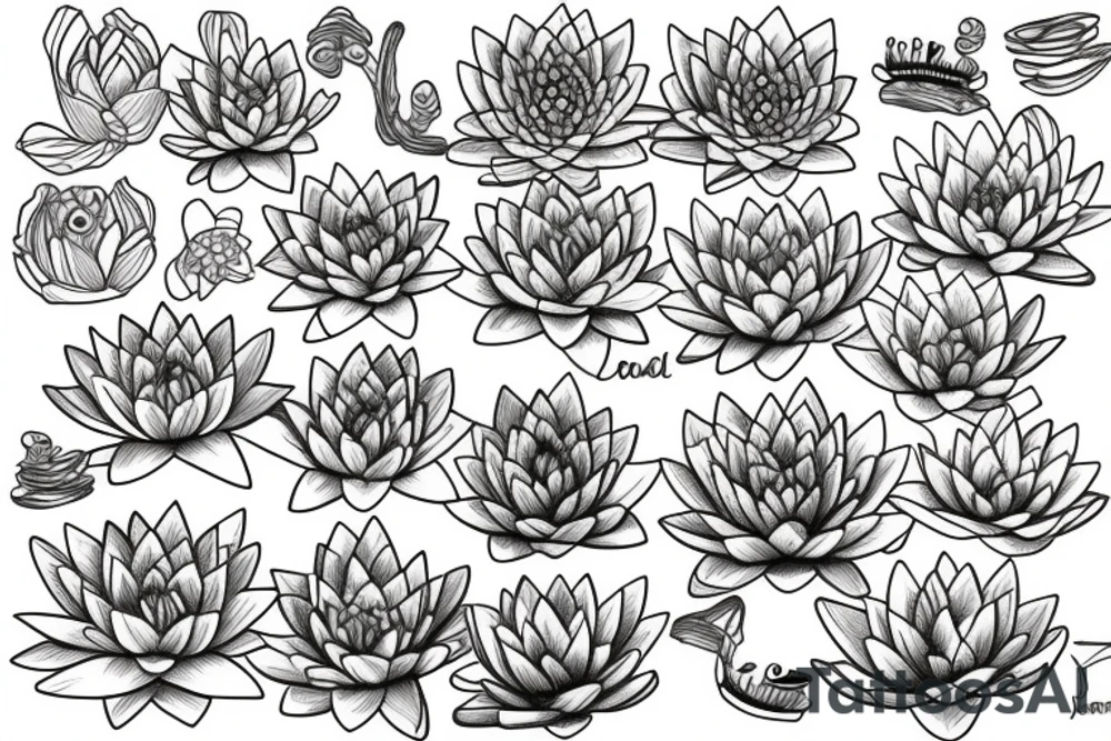 Water Lily tattoo idea