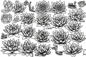 Water Lily tattoo idea