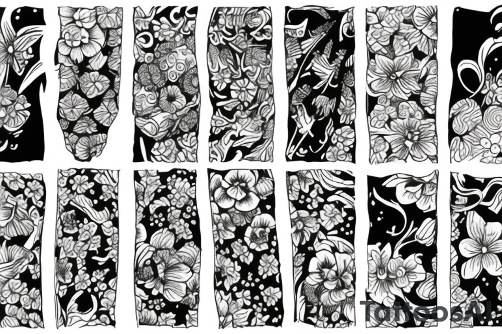 larkspur flower tattoo idea