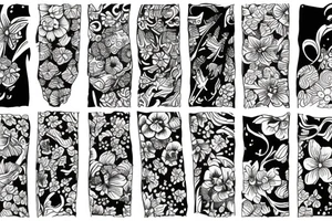 larkspur flower tattoo idea