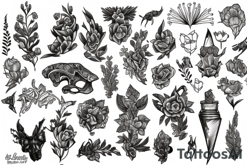 larkspur tattoo idea