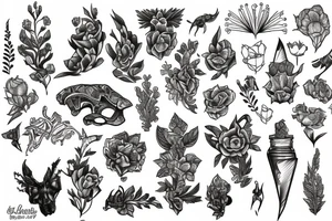 larkspur tattoo idea