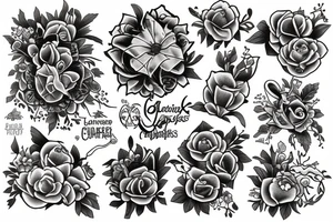 larkspur tattoo idea