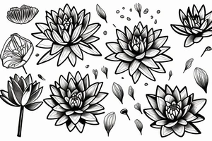 water lily tattoo idea