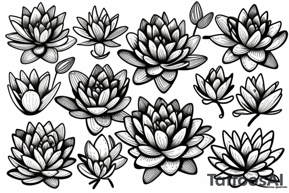 water lily tattoo idea