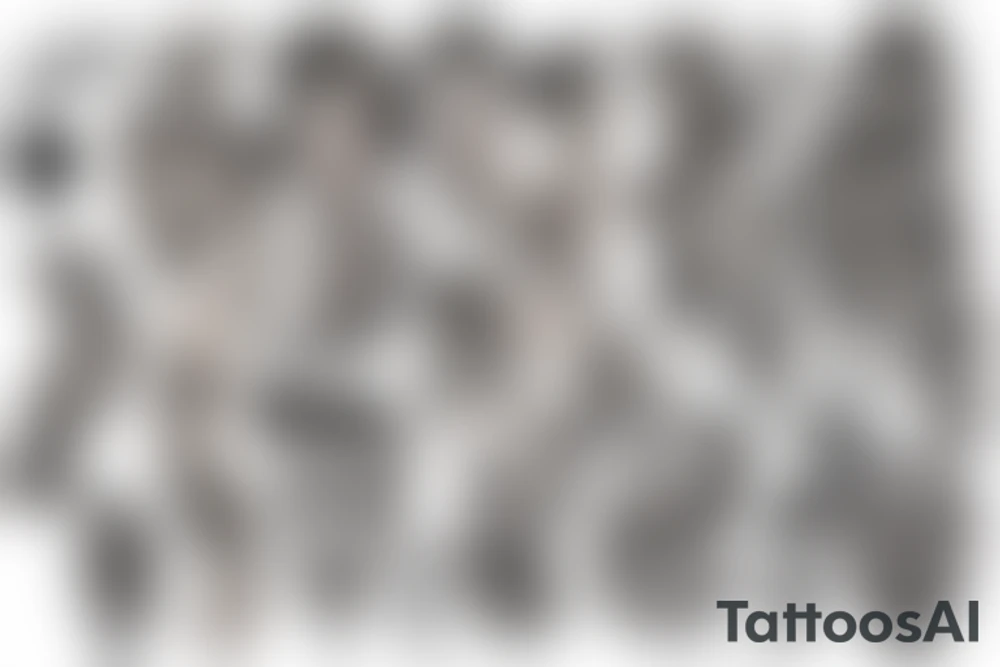 A burning man tattoo idea
