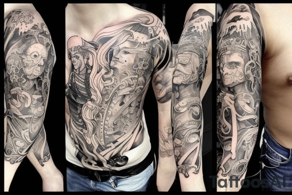 A burning man tattoo idea