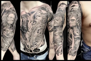 A burning man tattoo idea