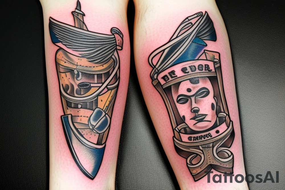 Cutthroat razor tattoo idea