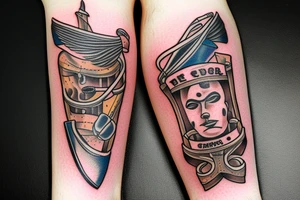 Cutthroat razor tattoo idea