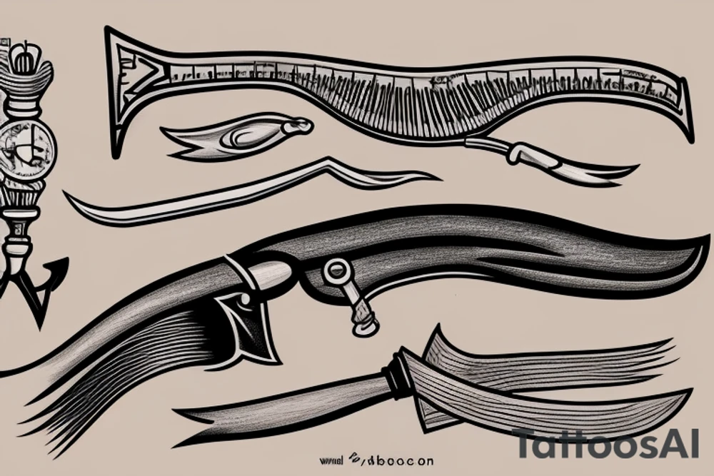 Cutthroat razor tattoo idea