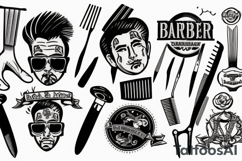 Barber tattoo idea