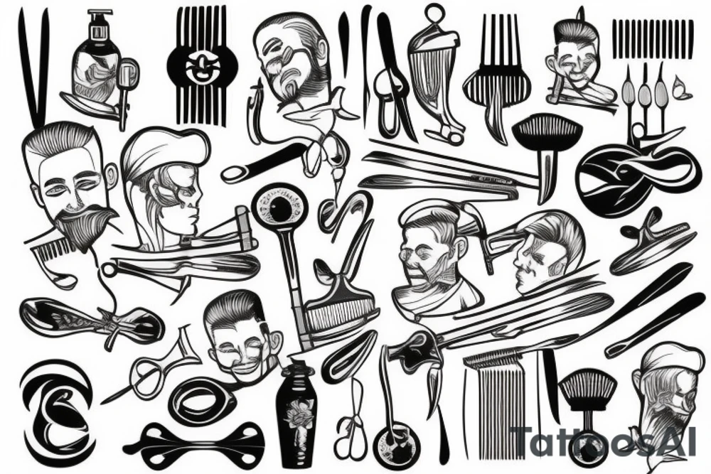 Barber tattoo idea
