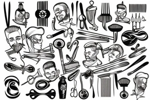 Barber tattoo idea