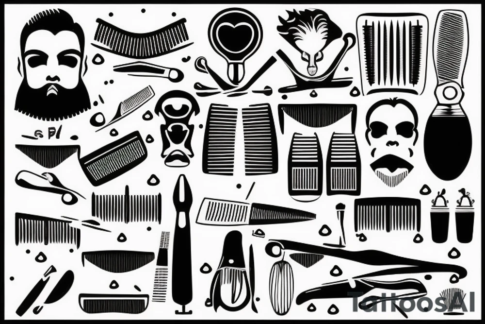 Barber razor tattoo idea